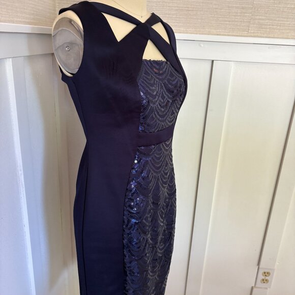 Connected Apparel size 6 Navy Cocktail dress size - Picture 2 of 5